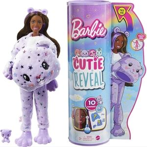 Barbie Cutie Reveal Fantasy Series Fashion Doll with Teddy Bear Plush Costume